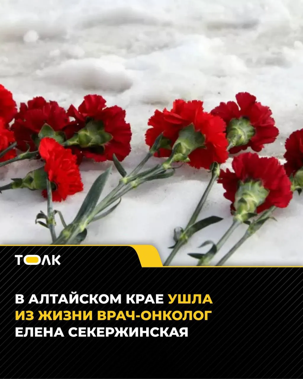 В Алтайском онкодиспансере сообщили о смерти Елены Секержинской — врача с более чем 30-летним стажем, участницы развития дневных стационаров и паллиативной помощи в регионе.