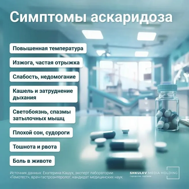 За год в регионе число случаев аскаридоза увеличилось на 15%. Чаще болеют дети; заражение часто связано с немытыми ягодами, овощами и дачными участками. При подозрительных симптомах обратитесь к врачу.