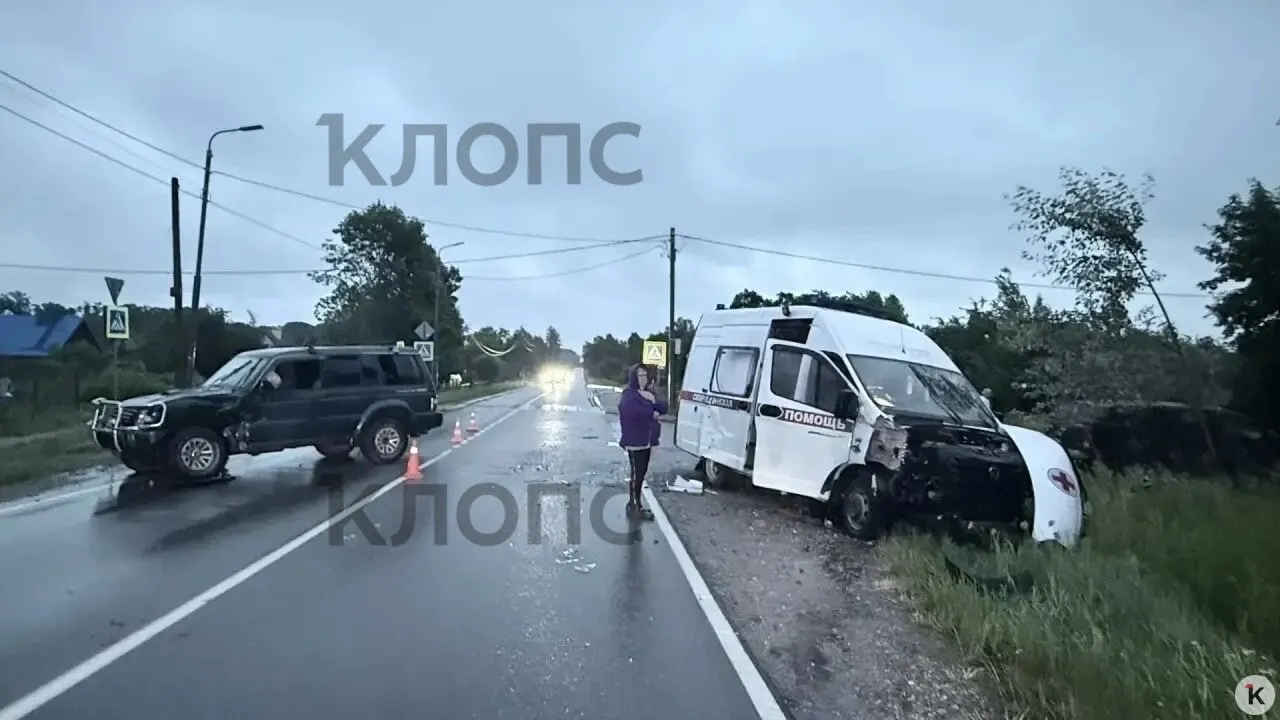 В поселке Ульяново внедорожник протаранил скорую, в которой ехали туристка с Камчатки и её маленькая дочь. Женщина получила травмы, ребёнок остался цел.