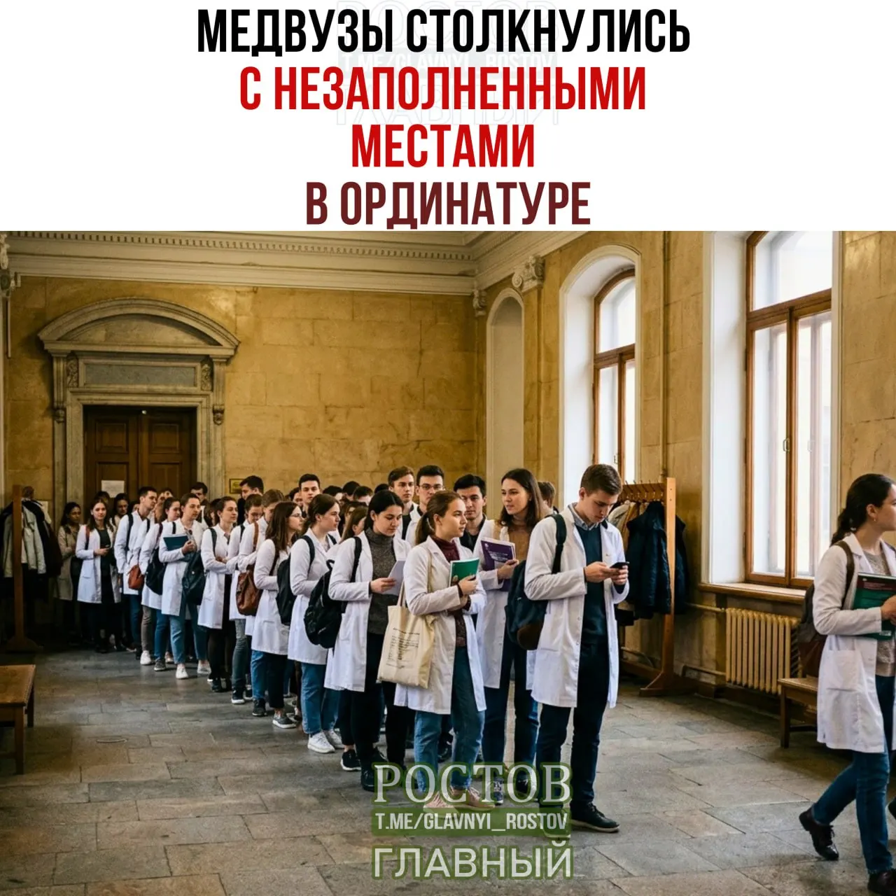 Ростовский государственный медицинский университет объявил дополнительный набор на оставшиеся места в ординатуре. Аналогичная ситуация фиксируется и в других регионах страны.