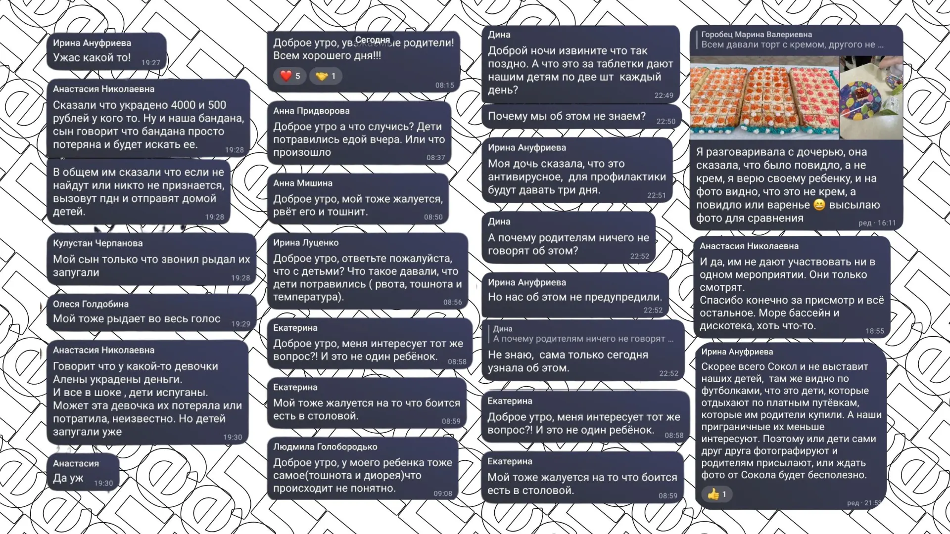 Родители сообщают о нехватке персонала, непонятных медикаментах для детей и различном обращении к участникам смены по типу путёвок в милитаризированном лагере под Анапой.