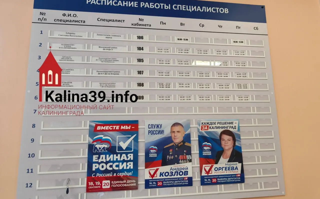 Врачебный стенд стал площадкой для политической агитации; местные жители выражают обеспокоенность по поводу размещения агитационных материалов в госучреждениях.